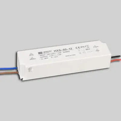 IP67 dc 2.5A 24V Su Geçirmez Güç Kaynağı 60W Dış Aydınlatma için