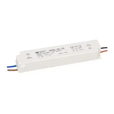 Plastik gövdeli LED Su Geçirmez Güç Kaynağı IP67 1.25A 30W 24V Nemli ortamlar için LED sürücü