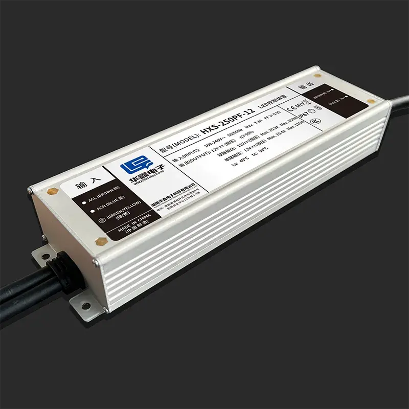 CE 48V 250W IP67 36V  24V water-proof LED Transformer Comply with CE