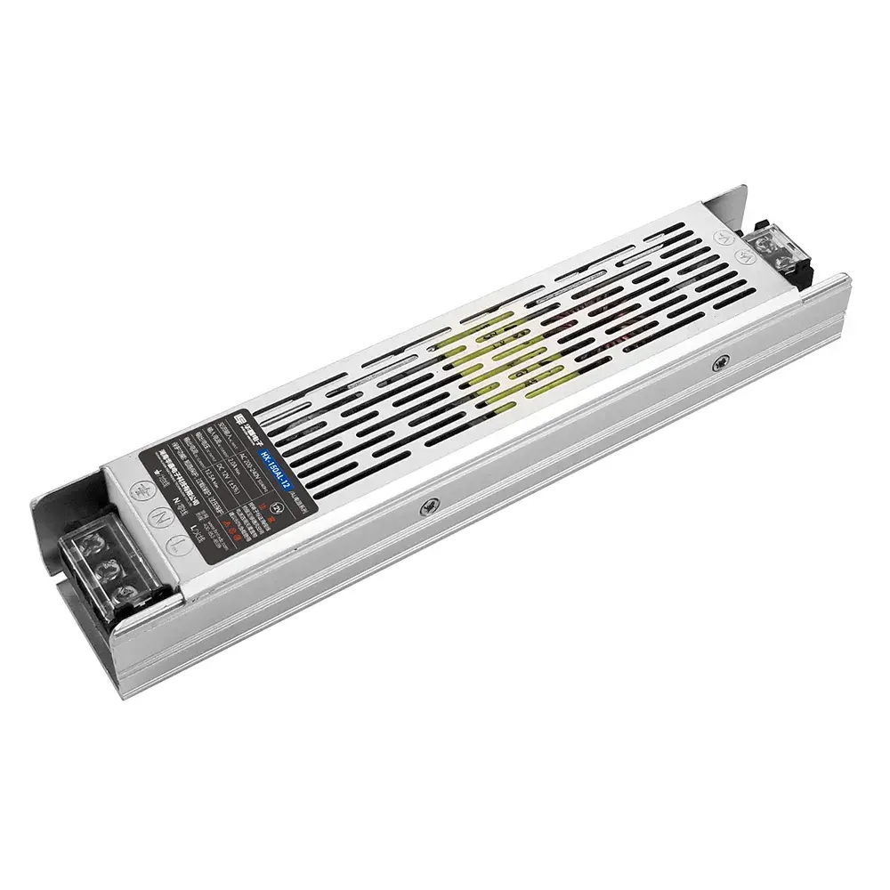 İnce LED Güç Kaynağı dc12.5A 12v 150w Gürültüsüz LED Sürücü